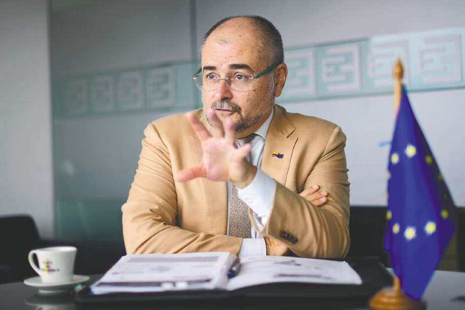 Gilles Bertrand está en Colombia desde 2021 como representante de la Unión Europea. / Gustavo Torrijos