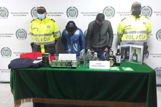Capturan a dos sujetos que vendían licor adulterado en el sur de Bogotá