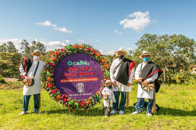 Medellín envía silletas de flores a regiones del país para agradecer al personal de la salud