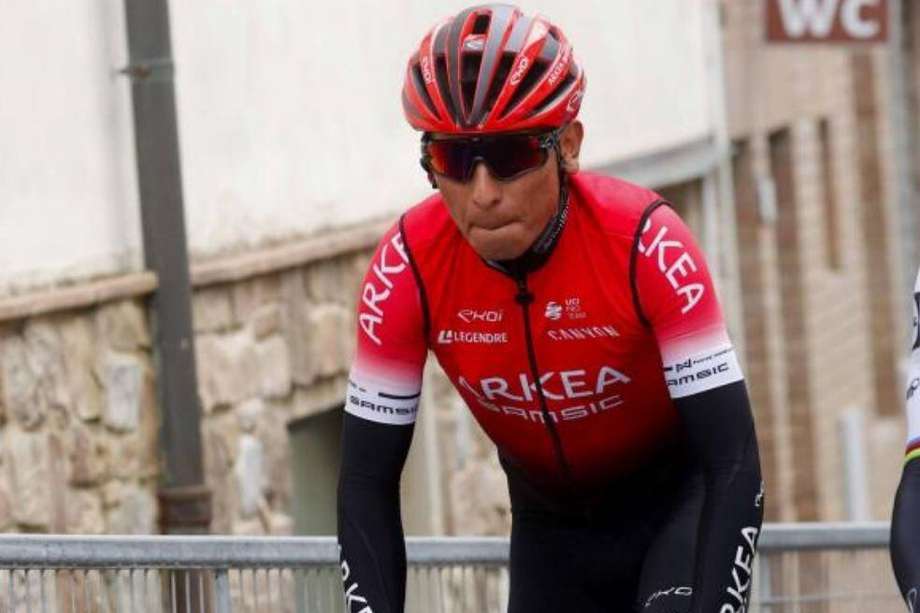 Nairo Quintana en el Tour de Los Alpes.