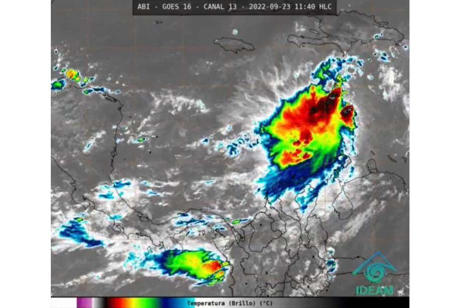En la Guajira y el mar caribe se presentaron lluvias acompañadas de tormentas eléctricas por la depresión tropical Nine.