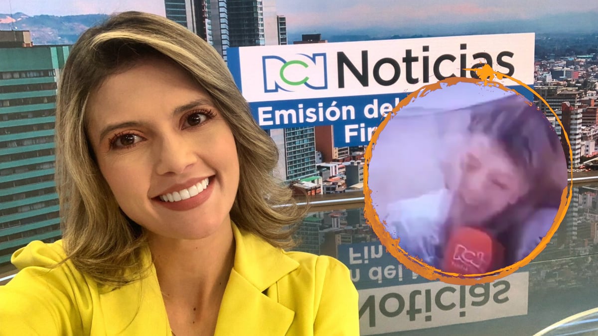 Video: presentadora de 'Noticias RCN' sufrió duro golpe en plena emisión | Revista Vea