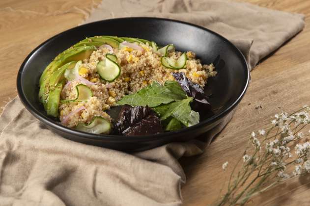 Receta: ensalada de quinoa, garbanzo y brócoli