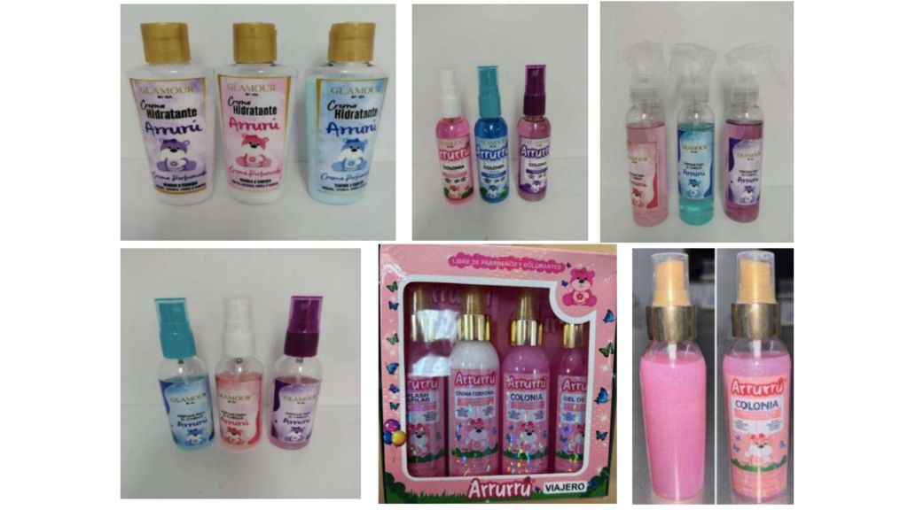 Productos de la marca Arrurú presuntamente falsificados