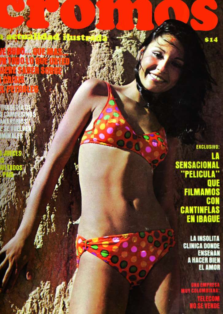 Amparo Grisales en la portada de Cromos en 1973.