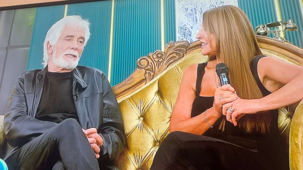 La jurado de ‘Yo me llamo’ fue sorprendida en ‘Día a Día’ con la visita de Germán Tessarolo, de quien se separó hace 50 años.