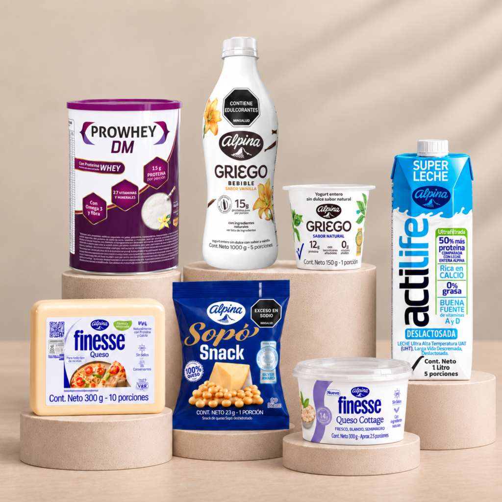 Alpina y Boydorr tienen opciones que aportan nutrientes clave como la proteína, el calcio, el fósforo y vitaminas. / Cortesía Alpina