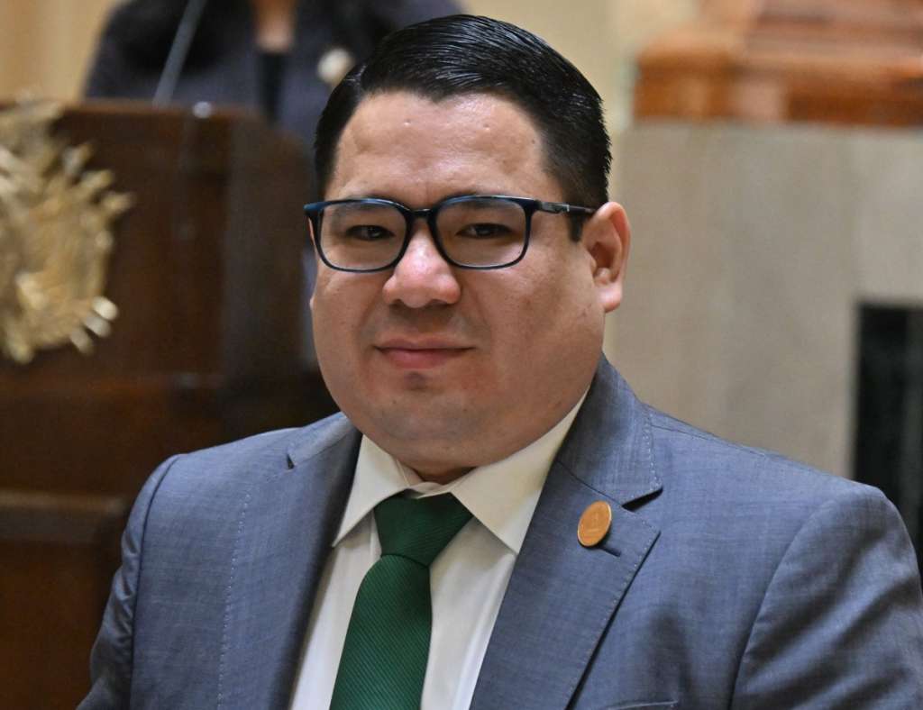 (FILES) Bolivian newly appointed General Attorney Roger Mariaca attends his swearing in ceremony at the Vice-Presidency headquarters in La Paz, Bolivia on October 22, 2024.