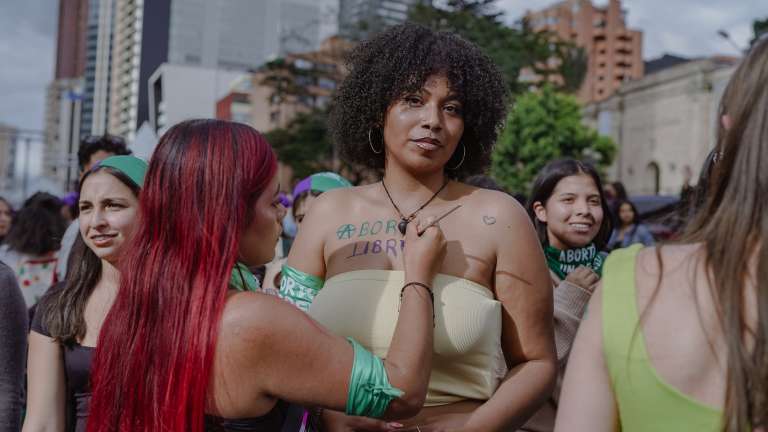 Día de Acción Global por el Aborto Legal y Seguro en Bogotá.
