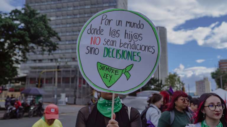 Día de Acción Global por el Aborto Legal y Seguro en Bogotá.