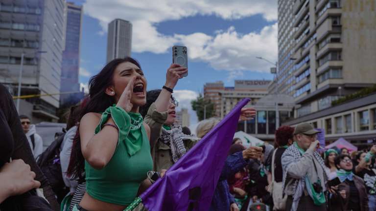 Día de Acción Global por el Aborto Legal y Seguro en Bogotá.