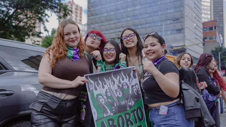Día de Acción Global por el Aborto Legal y Seguro en Bogotá.