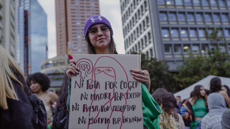 Día de Acción Global por el Aborto Legal y Seguro en Bogotá.
