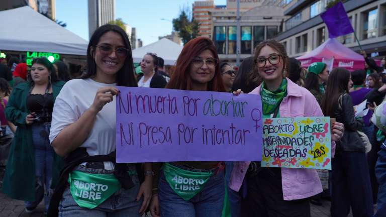Día de Acción Global por el Aborto Legal y Seguro en Bogotá.