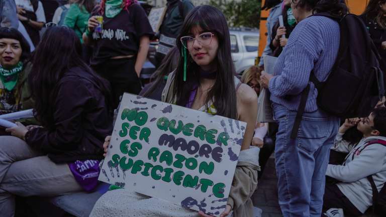 Día de Acción Global por el Aborto Legal y Seguro en Bogotá.