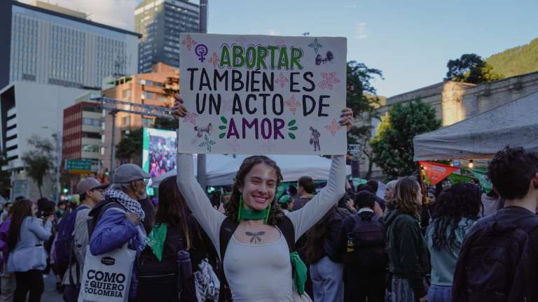 En fotos: así se vivió el plantón por el aborto legal y seguro en Bogotá