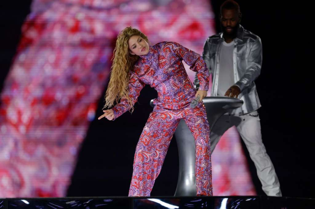 MADRID, 18/09/2026.- La cantante Shakira durante el primero de sus conciertos ofrecido este viernes en el Macondo Park del Recinto Iberdrola Music, en Madrid. EFE/Juanjo Martín