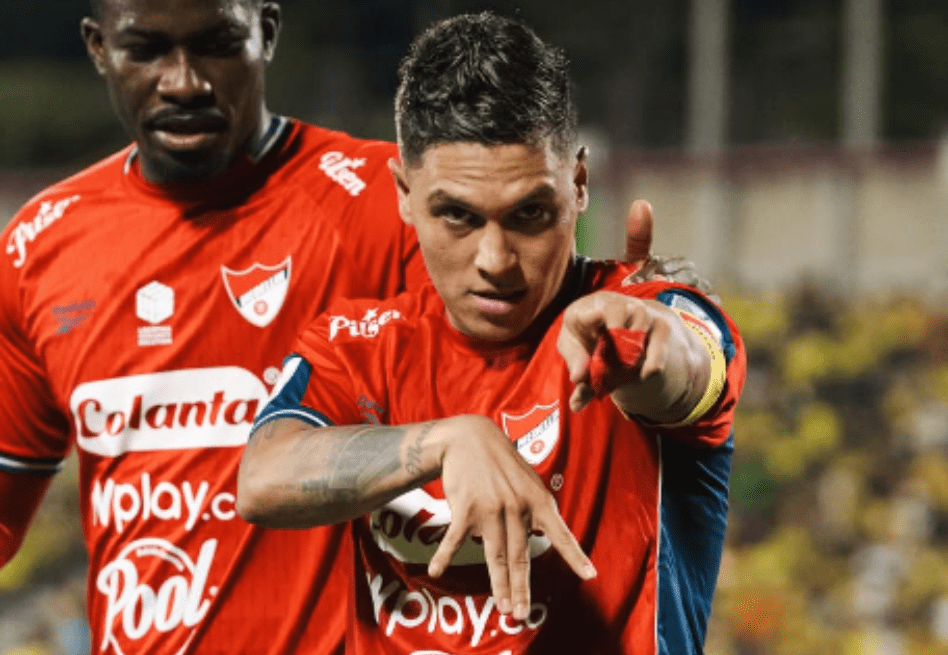 Juan Fernando Quintero con la camiseta de DIM.