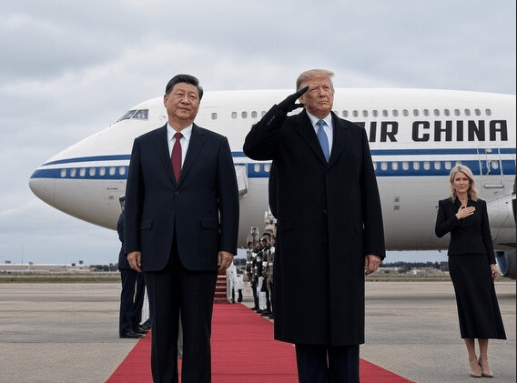 Fragmento de la fotografía compartida por Donald Trump.