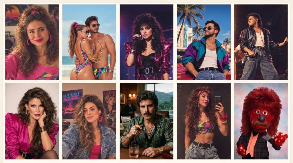 Variel Sánchez, Sara Corrales y otros famosos que participaron en el ‘trend’ de los años 80