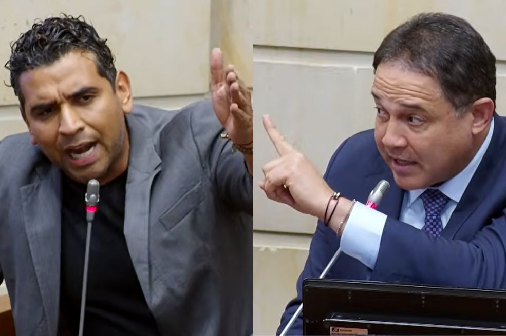 Los senadores David Racero y Honorio Henríquez protagonizaron un choque durante la plenaria del Senado que busca la moción de censura del MinDefensa, el general (r) Jorge Mora.