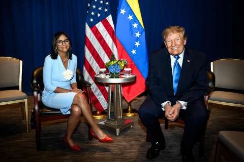 Delcy Rodríguez califica de histórica su reunión con Trump y le agradece su "respaldo"