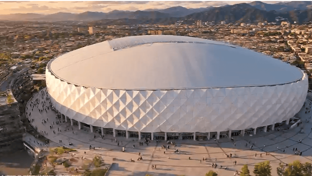 Render del nuevo estadio.