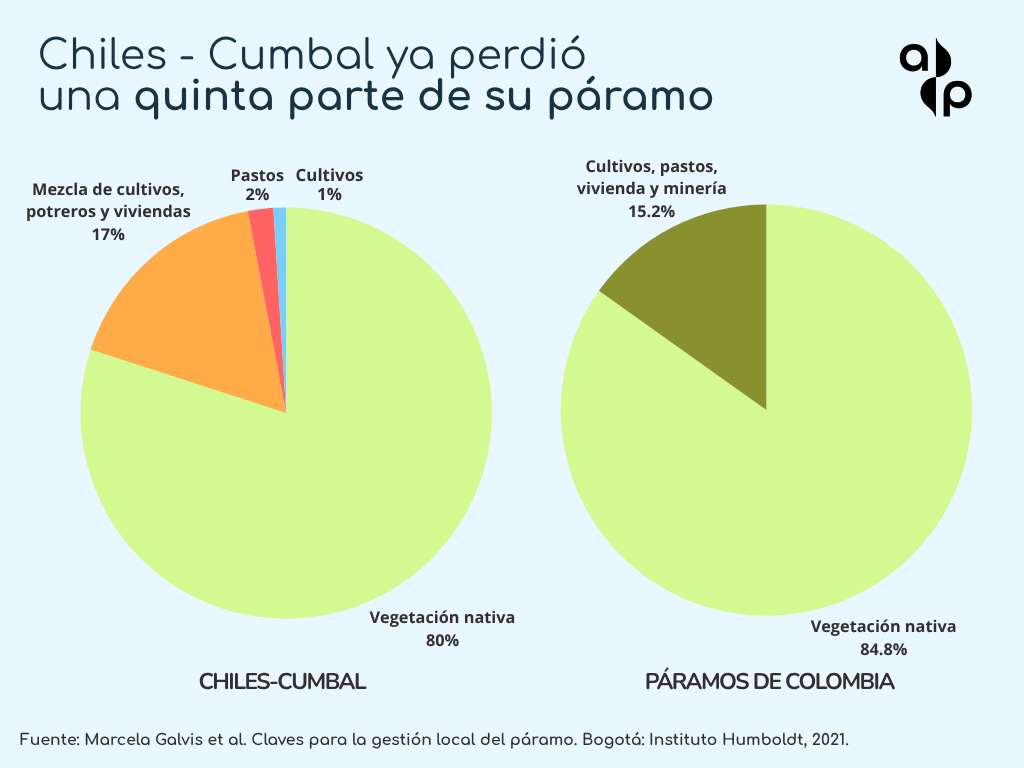 Pérdida de cobertura en Chiles-Cumbal.