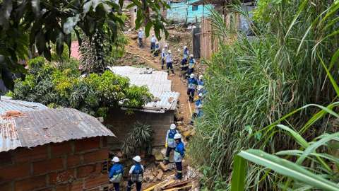 Terminó la evacuación de 73 viviendas en Manrique, Medellín