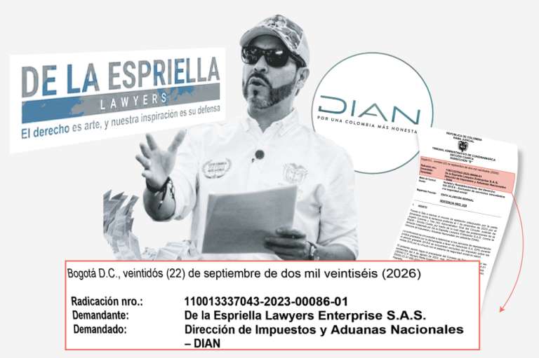 Firma de abogados creada por De la Espriella es condenada por declarar mal sus impuestos