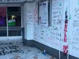 Protesta por la palabra “niñas” dejó daños en una sede del ICBF en Bogotá