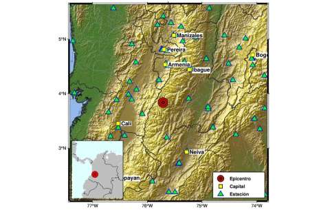 Un sismo de magnitud 4.1 se presentó en la región Andina en la madrugada del domingo