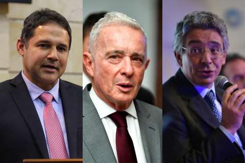 Presidente del Congreso salió en defensa de Álvaro Uribe tras posturas de Enrique Gómez