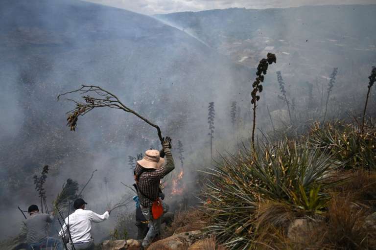 El incendio forestal en Boyacá comenzó el pasado sábado, 19 de septiembre.