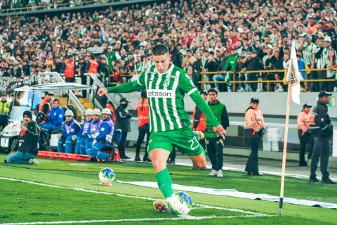 Nacional vs. Llaneros, en vivo: segundo partido de James Rodríguez en la Liga Betplay 2026