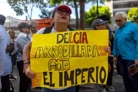 Protestas en Nueva York y Caracas por presencia de Delcy Rodríguez en la ONU