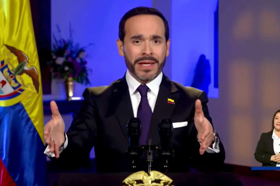 El presidente Abelardo de la Espriella en la alocución de este 27 de septiembre. Habló de economía, seguridad y extradiciones.