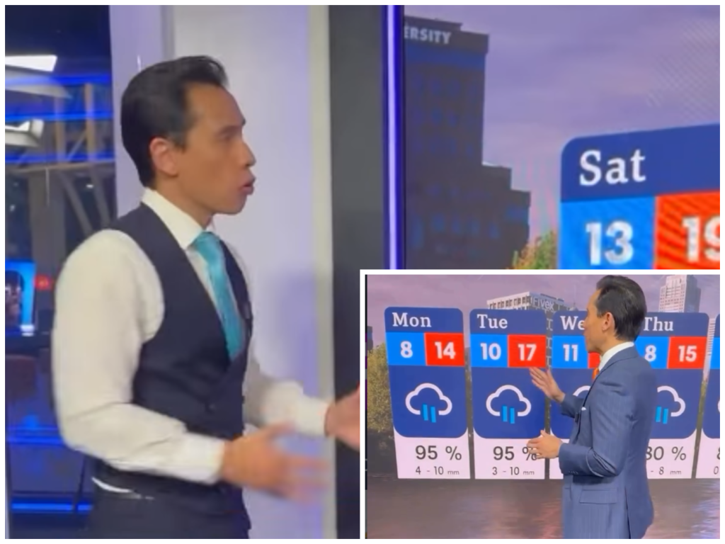 El periodista causó preocupación mientras presentaba un informe. El momento se volvió viral en redes sociales.