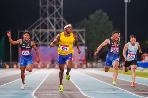 Ronal Longa se corona campeón de los 100 metros planos en los Juegos Suramericanos 2026