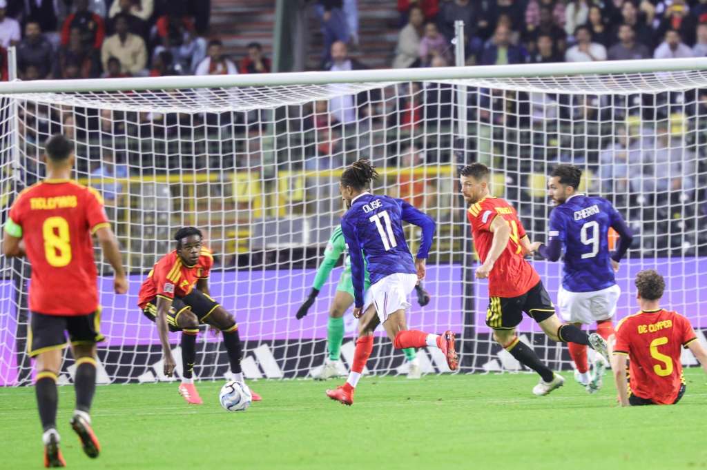 Francia venció a Bélgica sobre el final: vea el gol de Olise en la Nations League