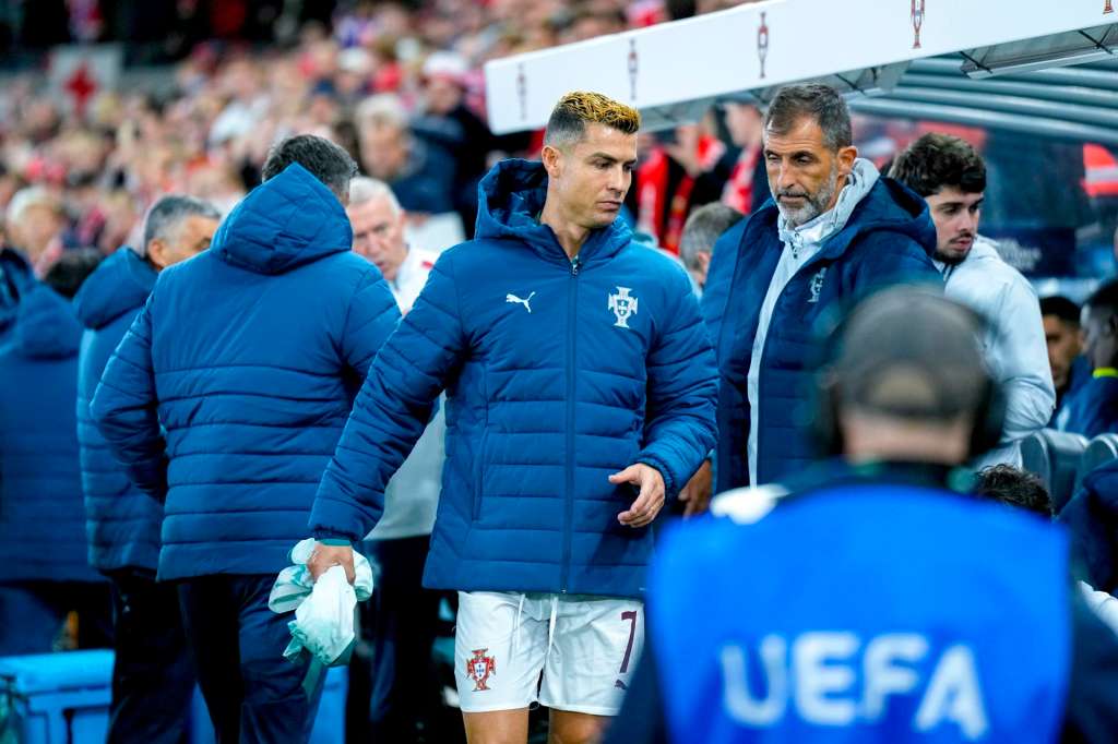Portugal con Cristiano Ronaldo: CR7 fue suplente en el partido contra Noruega por la Liga de Naciones.