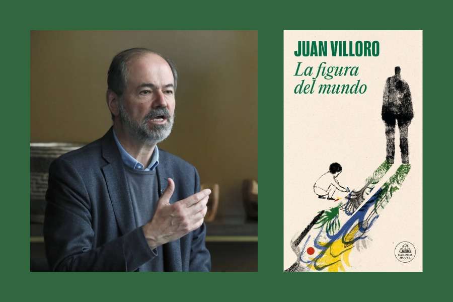 El novelista, ensayista y periodista mexicano Juan Villoro nació el 24 de septiembre de 1956 en Ciudad de México y su obra escrita ha sido reconocida con premios como el Herralde de novela, el Xavier Villaurrutia y el Iberoamericano de Narrativa Manuel Rojas. Aquí con la portada de “La figura del mundo”.