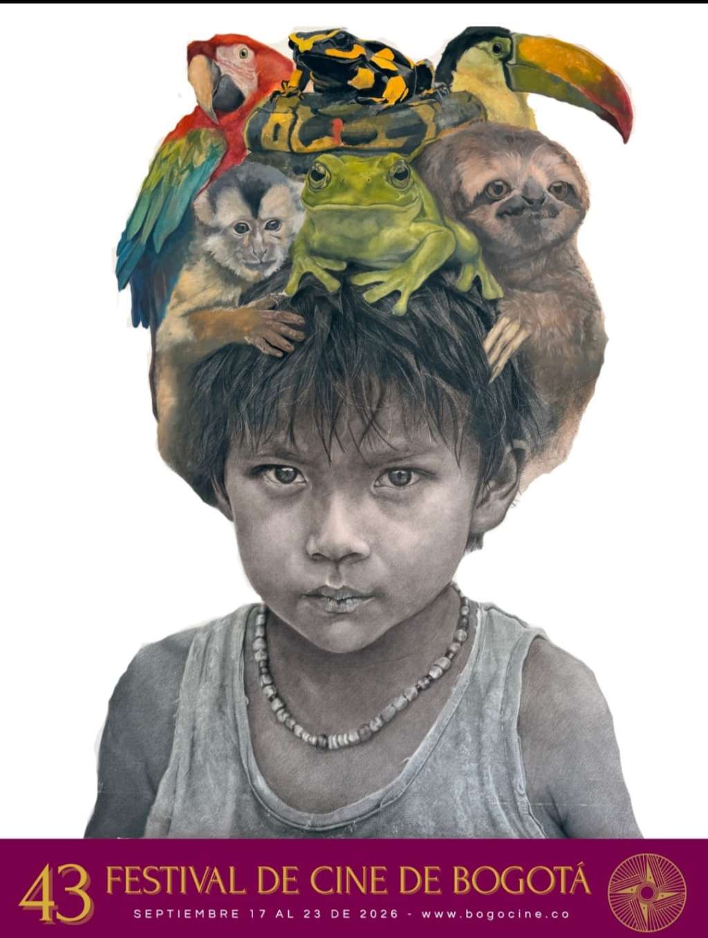 Afiche oficial del Festival de Cine de Bogotá 2026.