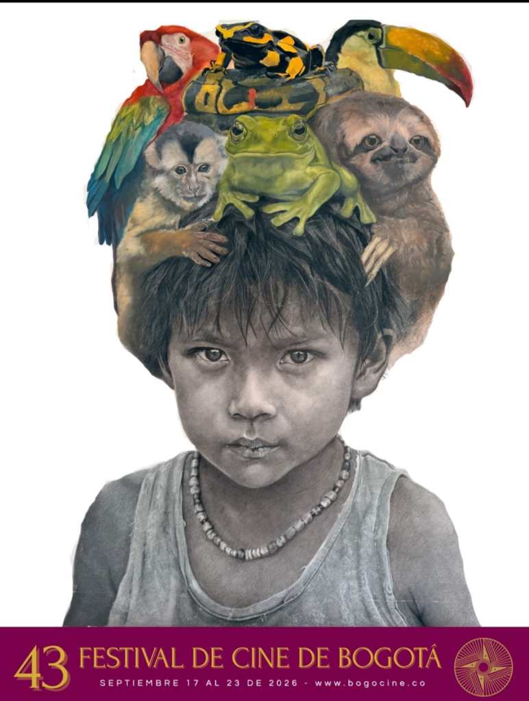 Afiche oficial del Festival de Cine de Bogotá 2026.