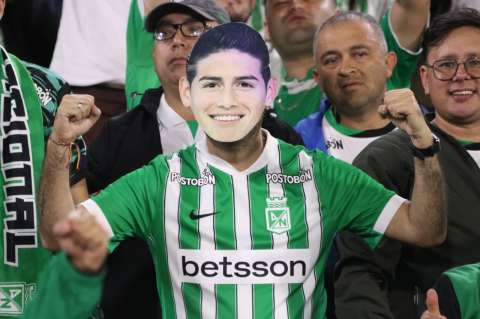 Galería: así se vivió en El Campín el debut de James Rodríguez con Atlético Nacional