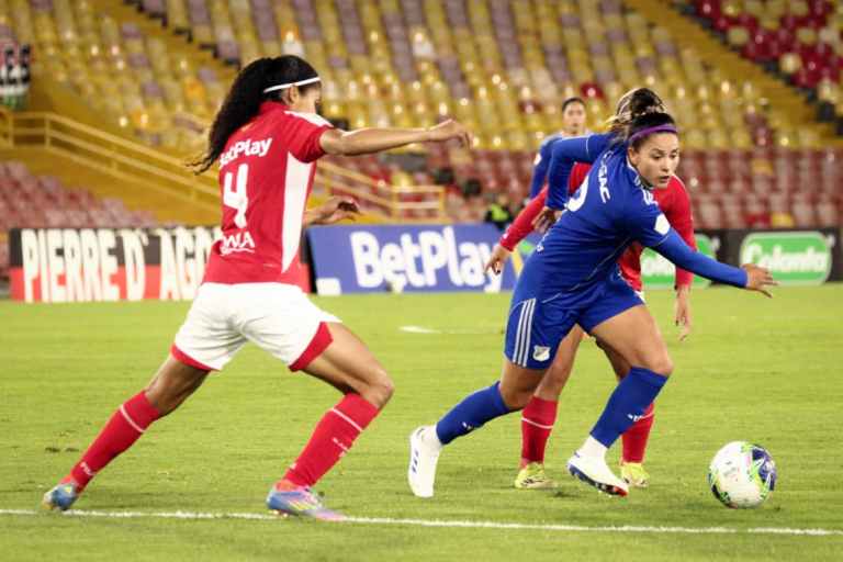 Santa Fe vs. Millonarios: empate 2-2 en El Campín por la liga femenina