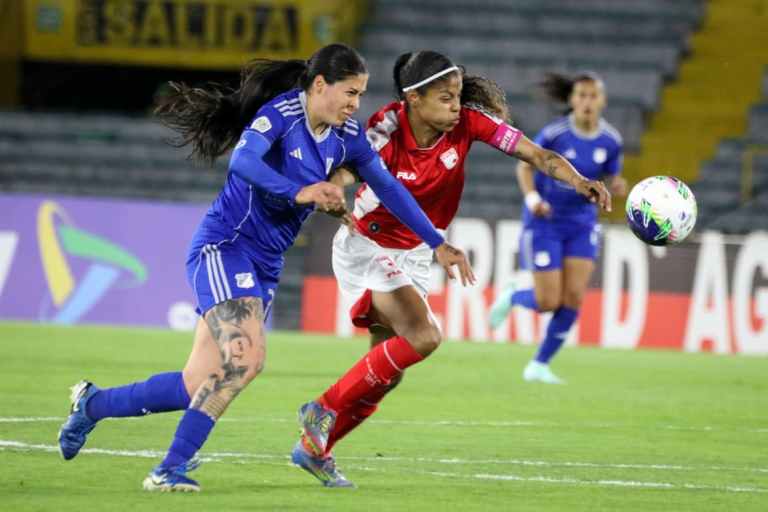 Santa Fe jugará la final femenina tras eliminar a Millos en un clásico de infarto: fotos