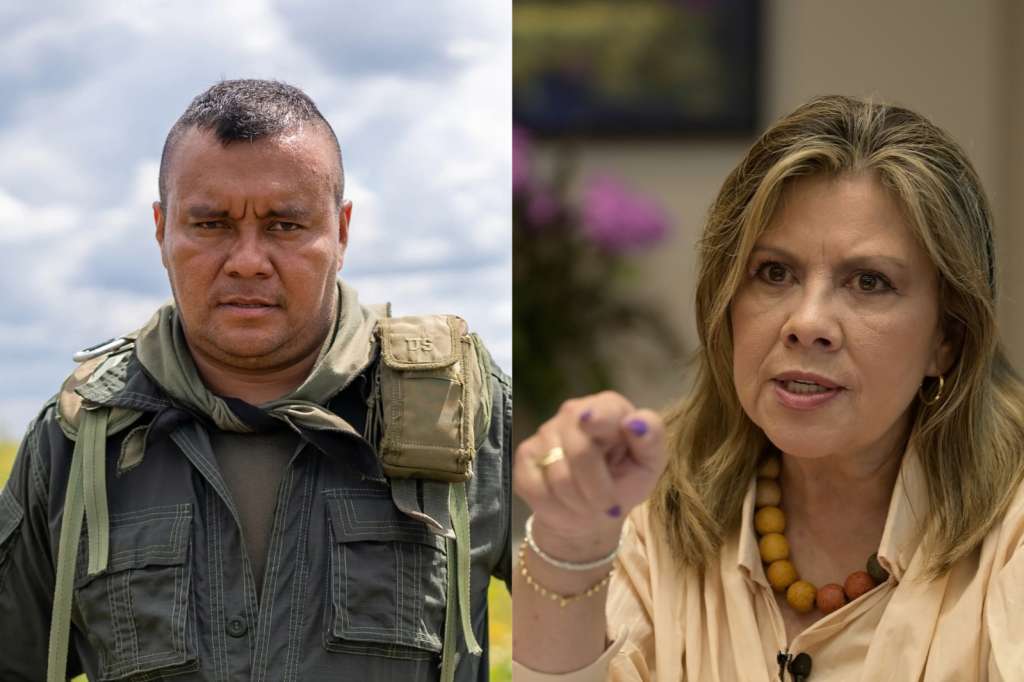 Alias Calarcá y Luz Adriana Camargo