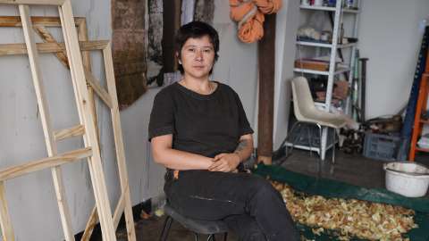 El taller de Linda Pongutá: la memoria de Telecom converge con el arte
