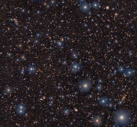 Esta es la imagen de una de las formaciones más lejanas, extremas y densas del universo